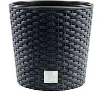 Pot de fleurs avec insert Prosperplast Rato Round DRTUS400L-S433 - anthracite G
