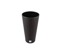 Pot de fleurs avec insert Prosperplast Rato Tubus DRTUS200 imitation rotin umbra
