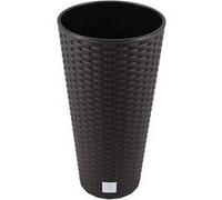 Pot de fleurs avec insert Prosperplast Rato Tubus DRTUS200 imitation rotin umbra G