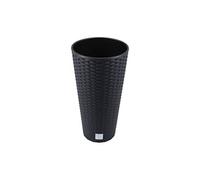Pot de fleurs avec insert Prosperplast Rato Tubus DRTUS250 imitation rotin anthracite