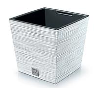 Prosperplast Pot de fleurs FURU avec réserve d'eau 14 L Blanc