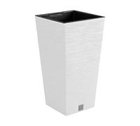 Pot de fleurs avec reserve d´eau 20x20x38cm blanc - FURU