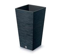Pot de fleurs avec reserve d´eau 24x24x45cm anthracite - FURU