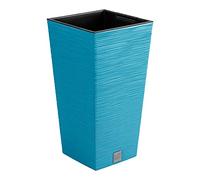 Pot de fleurs avec reserve d´eau 26x26x50cm bleu - FURU