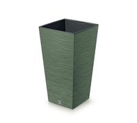 Pot de fleurs avec reserve d´eau 26x26x50cm Vert - FURU