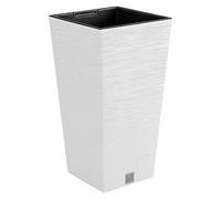 Pot de fleurs avec reserve d´eau 34x34x66cm blanc - FURU