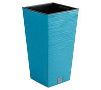 Pot de fleurs avec reserve d´eau 34x34x66cm bleu - FURU