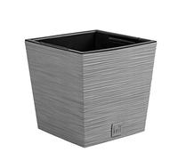 Prosperplast Pot de fleurs FURU avec réserve d'eau 7,5 L gris galet