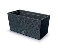 Pot de fleurs avec reserve d´eau 8 L anthracite - FURU