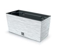 Prosperplast Bac à fleurs Furu Case DFC400-S449 2in1 avec réserve d'eau blanc 8 L 39,5 cm