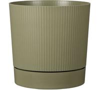 Pot de fleurs avec réserve rond - GARDEN ID - Lino - Ø 47 - 43 L - H 46 cm - Vert mousse