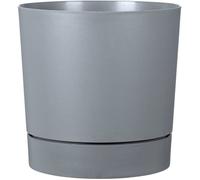 Pot de fleurs avec réserve rond - GARDEN ID - Plano - Ø 39 - 32 L - H 38 cm - Gris pure