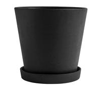 HAY Pot HAY Flowerpot with saucer XXL Ø26 cm Noir