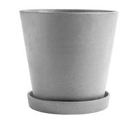 Pot de fleurs avec soucoupe XXL H 24.5cm/Ø 26cm