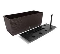 Pot de fleurs avec systéme d'irrigation Rato Case Prosperplast DRTC600 440U umbra G