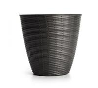 Pot de fleurs - Bama - Paglia - Plastique - Gris anthracite - 3L