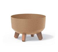 Pot de fleurs bas 3,8L avec pieds amovibles et insert 235 mm, Eco Naturo