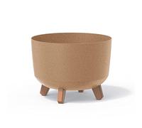 Pot de fleurs bas 6,8L avec pieds amovibles et insert 285 mm, Eco Naturo