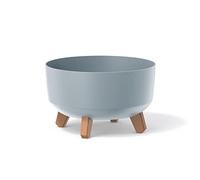 Prosperplast Pot de fleurs bas Gracia DGRL300L-443U 6,8L pieds amovibles insert 285 mm Gris clair