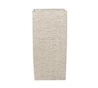 Pot De Fleurs Beige 40 X 40 X 81 Cm Gaza Beige