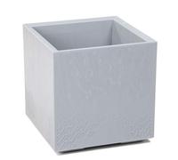 Pot de fleurs Bétonique, béton gris, 40 x 40 cm