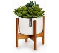Pot de fleurs - Fox & Fern Thorn avec support Style années 50 - 2 tailles 8cm Blanc
