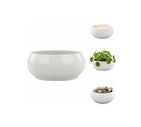 Pot de fleurs - BOTLE - Céramique blanche - Ø 25,5 cm - Design moderne - Polyvalent