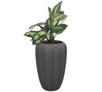 Pot de fleurs - BOTLE - Rond - 40 cm - H 62 cm - Plastique résistant UV