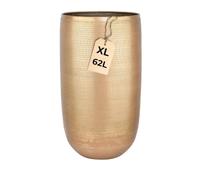 Pot de Fleurs Camiel doré 65 cm - Grand Pot Rond en Aluminium