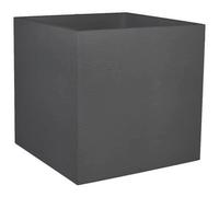 Pot carré 50 cm Graphit - double paroi - volume 57 litres - gris anthracite EDA PLASTIQUES