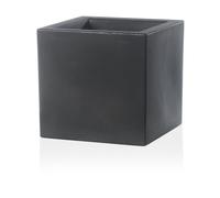 POT DE FLEURS CARRÉ ANTHRACITE 50X50 CM H 50 MOD. SCHIO CUBO