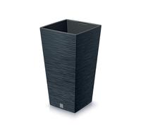 Pot de fleurs avec reserve d´eau 26x26x50cm anthracite - FURU