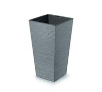 Pot de fleurs carré avec insert robuste plastique plusieurs coloris disponible