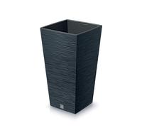 Pot de fleurs carré avec insert robuste plastique plusieurs coloris disponible