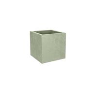 Pot de fleurs carré Basalt Up 29,5 x 29,5 cm - 21 L - Vert amande -
