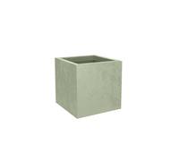 Pot De Fleurs Carré Basalt Up 29,5 X 29,5 Cm - 21 L - Vert Amande - Eda Gris