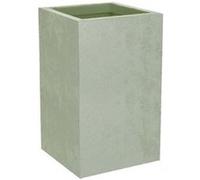 Pot de fleurs carré Basalt Up 29,5 x 49,5 cm - 36 L - Vert amande - Eda