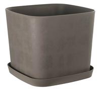 Pot de fleurs carré - GARDEN ID - Swing Carré - 16 L - 30 x 30 h 25 cm - Tourbe