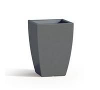 POT DE FLEURS CARRÉ H50 RÉSINE GRIS DÉCOR MODERNE MADE EN ITALY