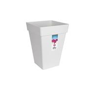 Pot de fleurs carré haut 30 - Blanc - Loft Urban - 100% recyclé