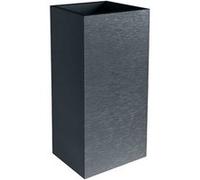 Pot de fleurs carré Haut Graphit - 39,5 x 39,5 x 80 cm - 31 L - Gris anthracite - Eda Gris anthracite G