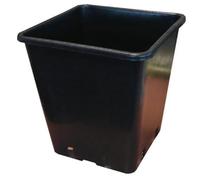 Pot de fleurs carré noir 4, 7, 11, 15, 19, 26 litres (D1 carré 7 L)