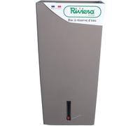 Pot de fleurs carré Eva New en plastique - 28 x 28 x H 52 cm - 31 L - Taupe - Riviera