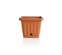 Pot de fleurs carré - TERRA - 40 x 40 cm - Terracotta