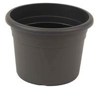 Pot De Fleurs CILINDRO Ø45 31,6Cm Haut Anthracite Rond Avec Trous De Drainage