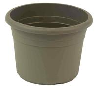 Pot De Fleurs CILINDRO Ø50 35,5Cm Haut Taupe Rond Avec Des Trous De Drainage