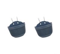 Pot de fleurs circulaire à fixation murale conçu pour une présentation verticale de verdure dans les espaces de vie, balcons, terrasses et jardins intérieurs (bleu marine)