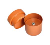 KH-security Coffre-fort pot de fleurs 370189–Verrouillage à clé–Protection contre saleté et eau–Marron