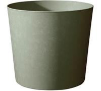 EDA Plastiques Pot de fleurs conique Element 30 L Ø 39,1 x H 32 cm Système de drainage Kaki