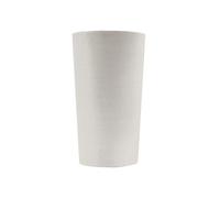 Pot de Fleurs Conique Gris Clair Ø30cm H52cm - Pot de Fleurs Haut en Plastique Recy esign Italien